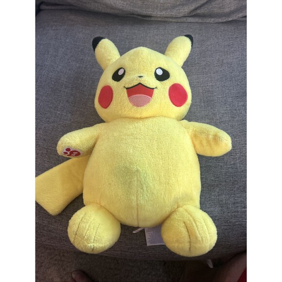 Build A Bear Workshop Stuffed Pikachu 18" Plush 2016 Pokemon - Picture 6 of 7